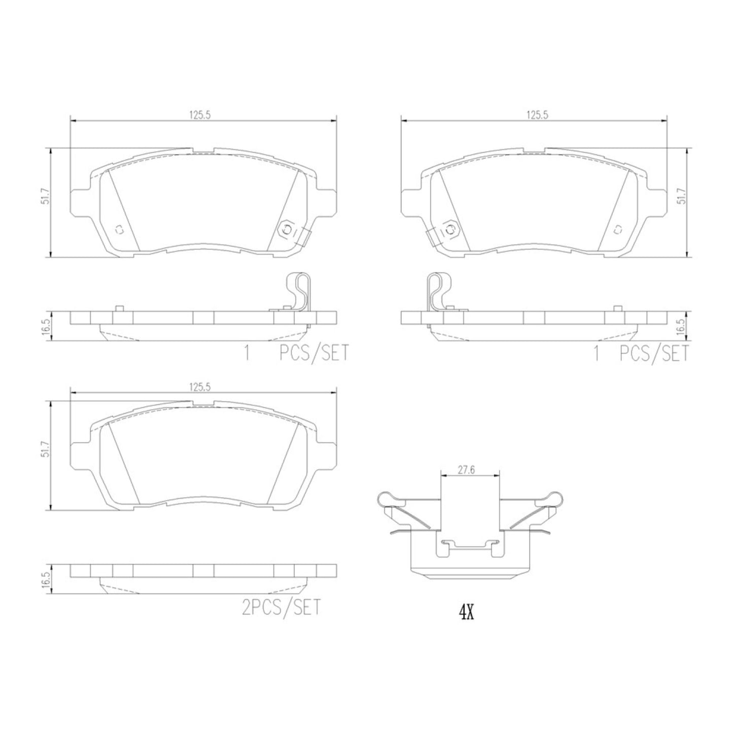 Balatas De Freno Delantera Para Suzuki Swift 2013-2023