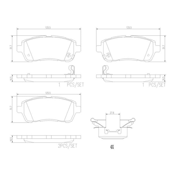 Balatas De Freno Delantera Para Suzuki Swift 2013-2023