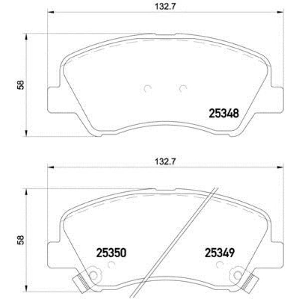 Balatas De Freno Delantera Para Dodge Attitude 2012-2014