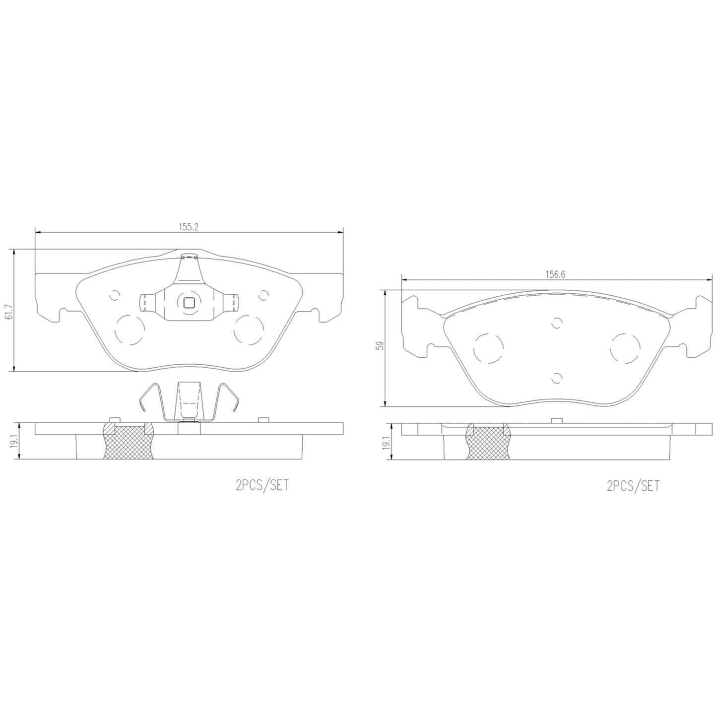Balatas De Freno Delantera Para Ram 700 2015-2020