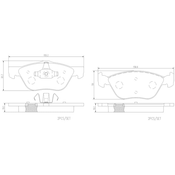 Balatas De Freno Delantera Para Ram 700 2015-2020
