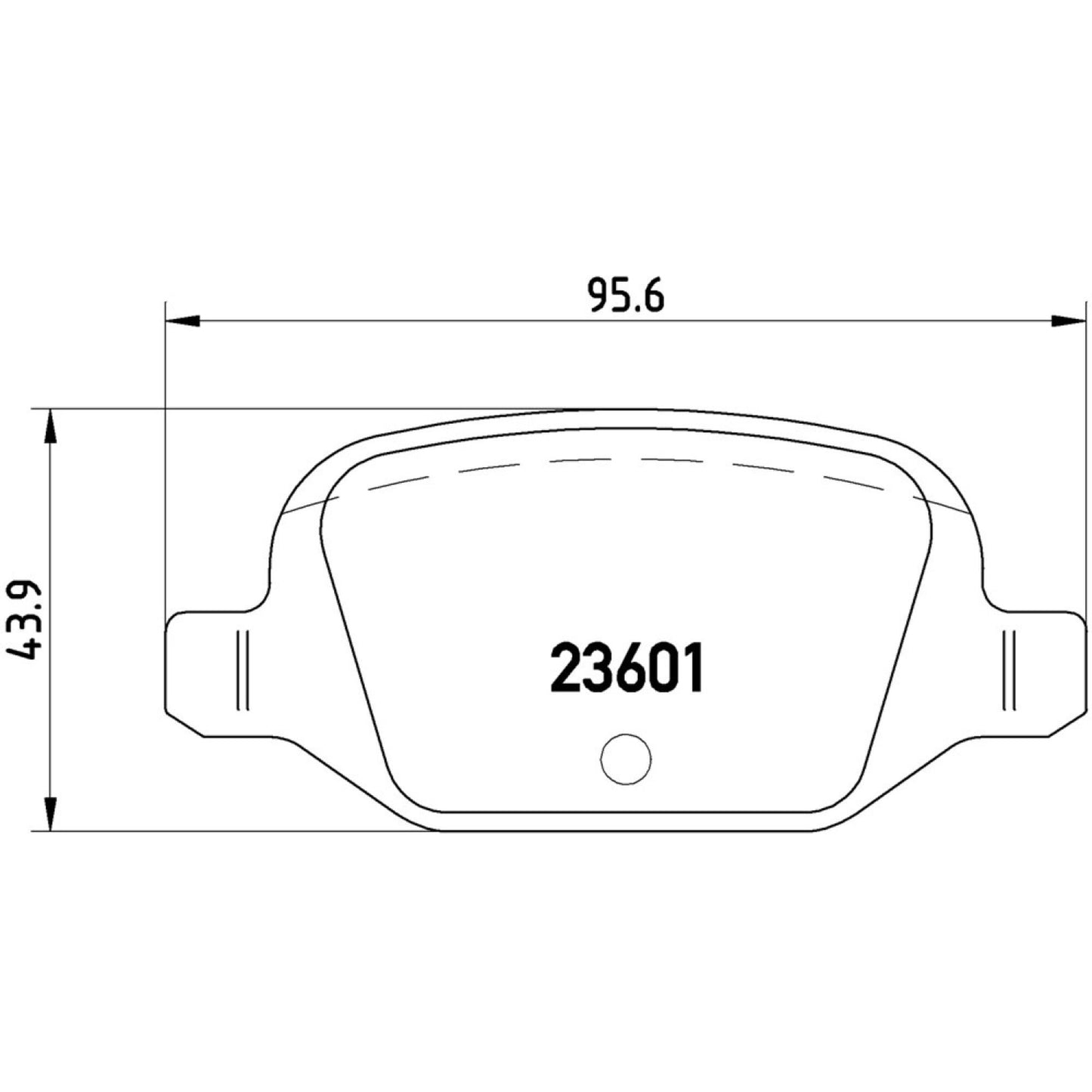 Balatas De Freno Trasera Para Fiat Panda 2007-2012
