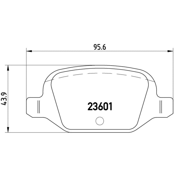 Balatas De Freno Trasera Para Fiat Panda 2007-2012
