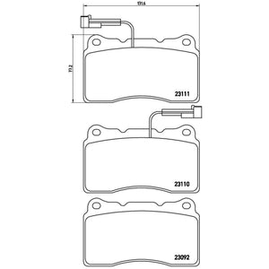 Juego de Balatas Delanteras para Volvo S60 2004-2007