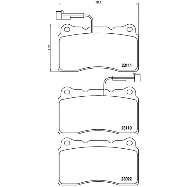 Balatas De Freno Delantera Para Volvo S60 2004-2007