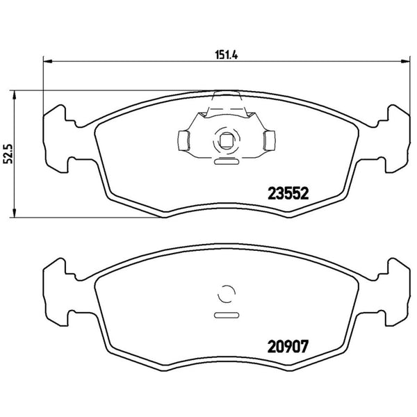 Balatas De Freno Delantera Para Fiat Palio 2004-2011