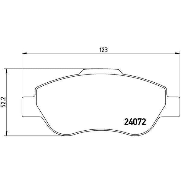 Balatas De Freno Delantera Para Fiat Panda 2007-2012