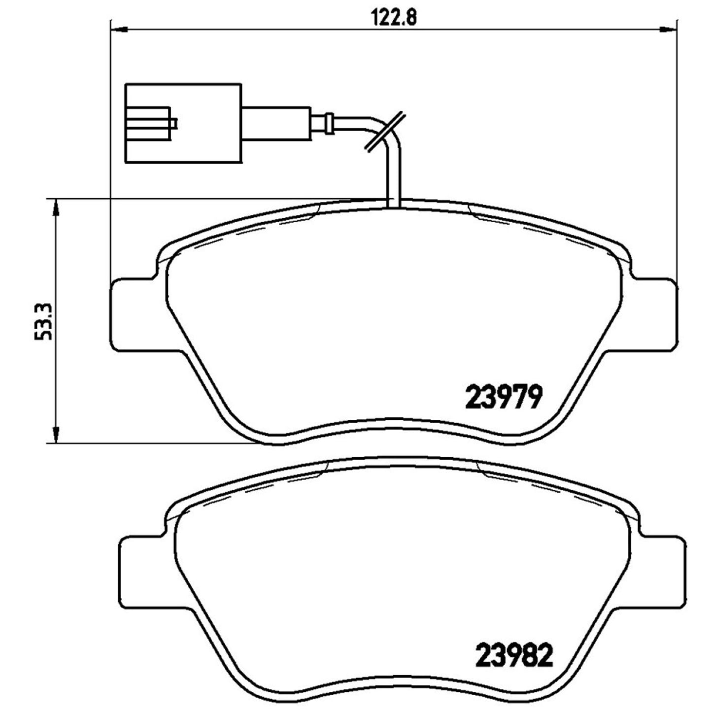 Balatas De Freno Delantera Para Fiat Punto 2007-2009