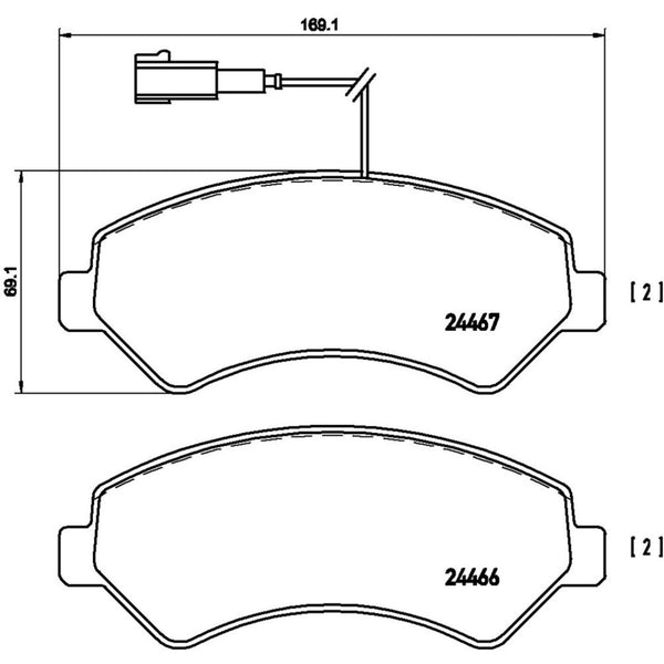 Balatas De Freno Delantera Para Fiat Ducato 2008-2019
