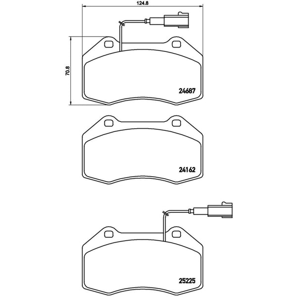 Balatas De Freno Delantera Para Alfa Romeo Mito 2012-2019