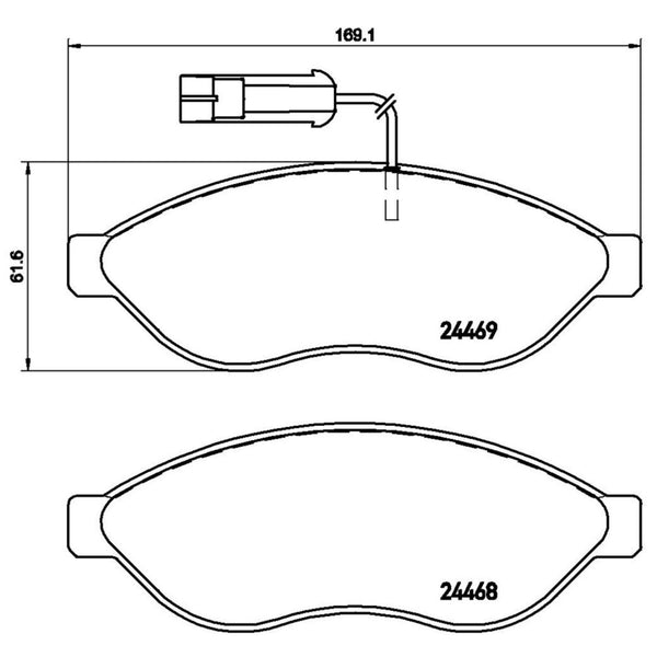 Balatas De Freno Delantera Para Fiat Ducato 2008-2019