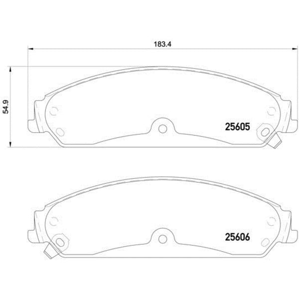 Balatas De Freno Delantera Para Dodge Challenger 2015-2016