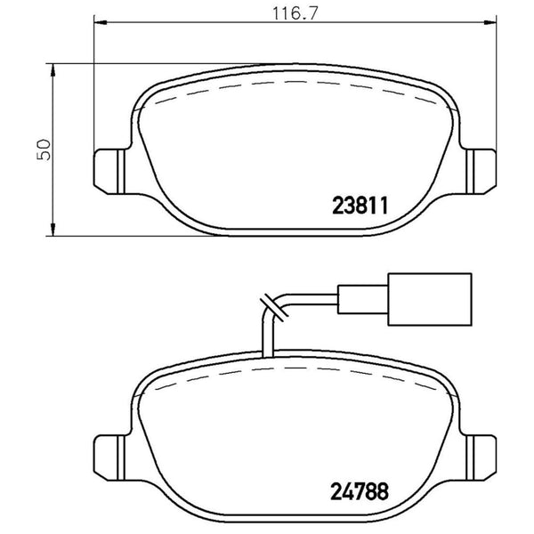 Balatas De Freno Trasera Para Alfa Romeo Giulietta 2012-2021