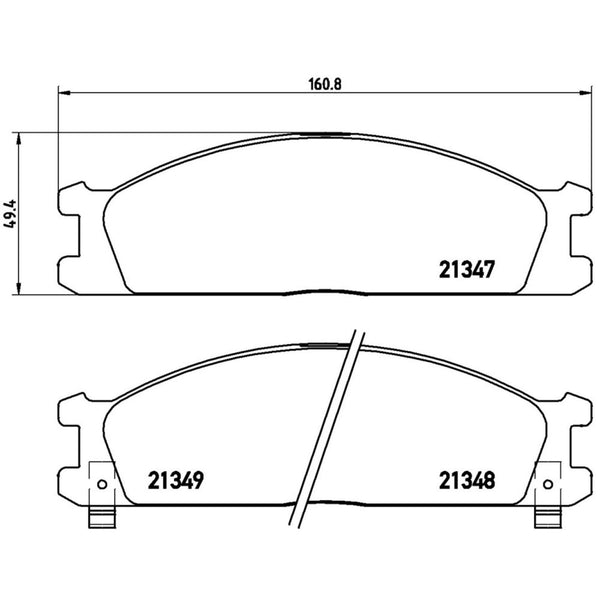 Balatas De Freno Delantera Para Nissan Frontier 1998-2008