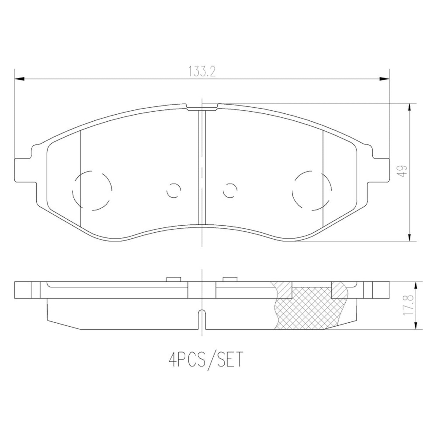 Balatas De Freno Delantera Para Pontiac G3 2007-2009