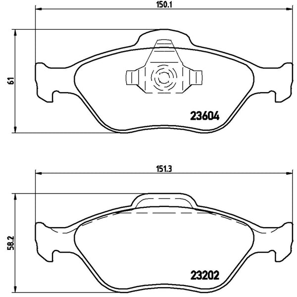 Balatas De Freno Delantera Para Ford Ecosport 2004-2012