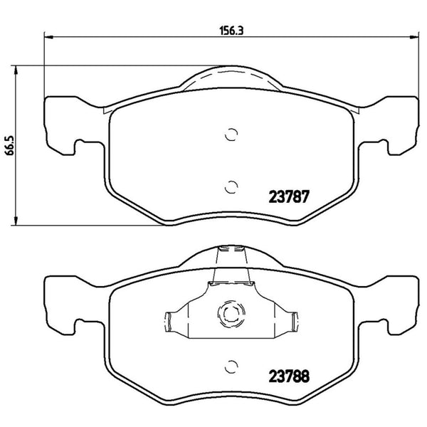 Balatas De Freno Delantera Para Ford Escape 2001-2007