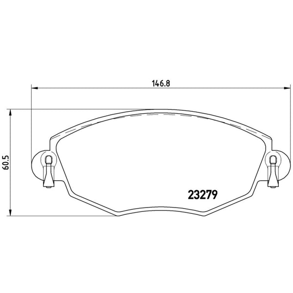 Balatas De Freno Delantera Para Jaguar X-Type 2002-2005