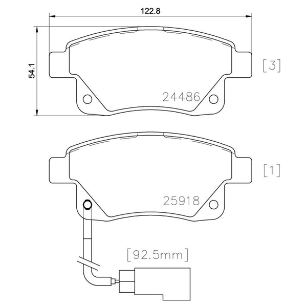 Balatas De Freno Trasera Para Ford Transit 2007-2014