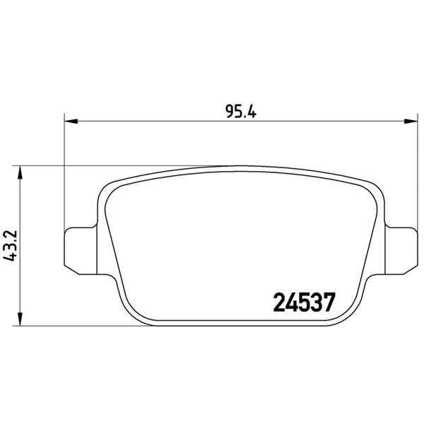 Balatas De Freno Trasera Para Ford Focus 2010-2011