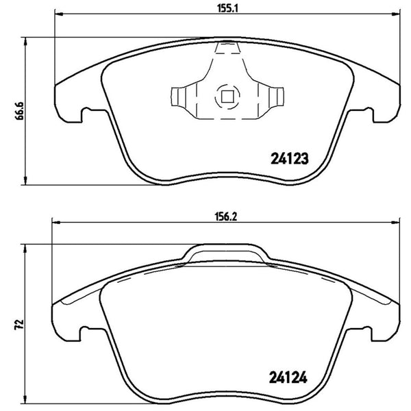 Balatas De Freno Delantera Para Land Rover Lr2 2008-2014