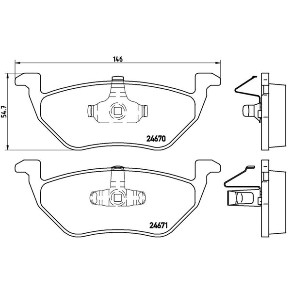 Balatas De Freno Trasera Para Ford Escape 2005-2008