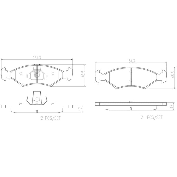 Balatas De Freno Delantera Para Ford Courier 2001-2009