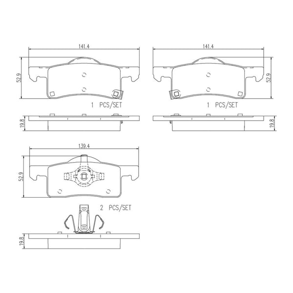 Balatas De Freno Trasera Para Ford Expedition 2003-2006