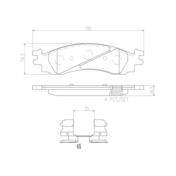Balatas De Freno Delantera Para Ford Explorer 2006-2010