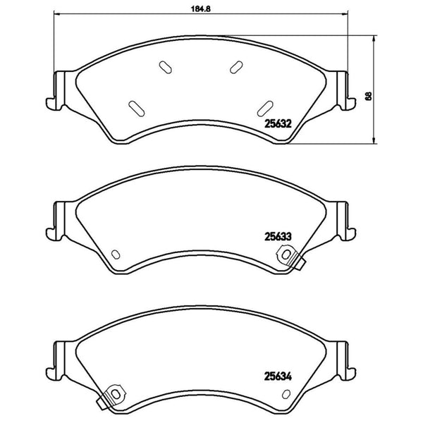 Balatas De Freno Delantera Para Ford Ranger 2013-2022
