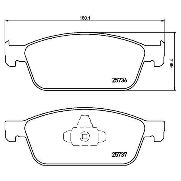 Balatas De Freno Delantera Para Ford Escape 2013-2019