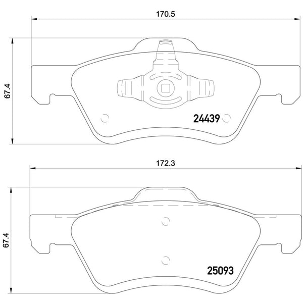 Balatas De Freno Delantera Para Ford Escape 2005-2012
