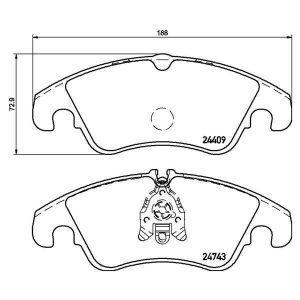 Balatas De Freno Delantera Para Ford Focus 2010-2011