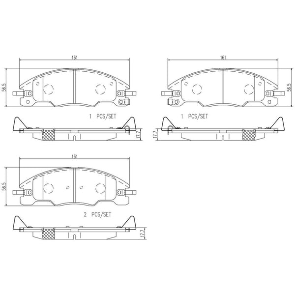 Balatas De Freno Delantera Para Ford Focus 2008-2011