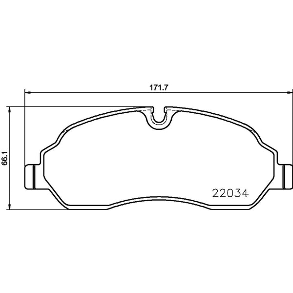 Balatas De Freno Delantera Para Ford Transit 2015-2022