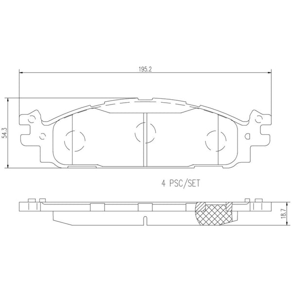 Balatas De Freno Delantera Para Ford Taurus 2010-2019