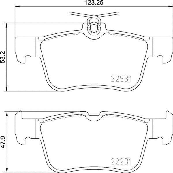 Balatas De Freno Trasera Para Ford Fusion 2013-2016