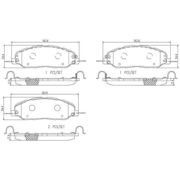 Balatas De Freno Delantera Para Ford Mustang 2011-2014