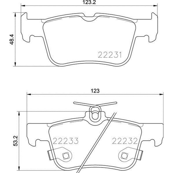 Balatas De Freno Trasera Para Ford Fusion 2016-2020