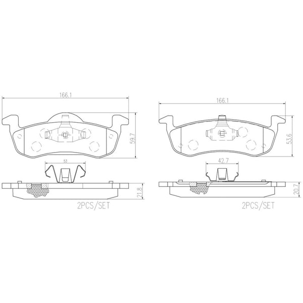 Balatas De Freno Trasera Para Ford Expedition 2007-2017
