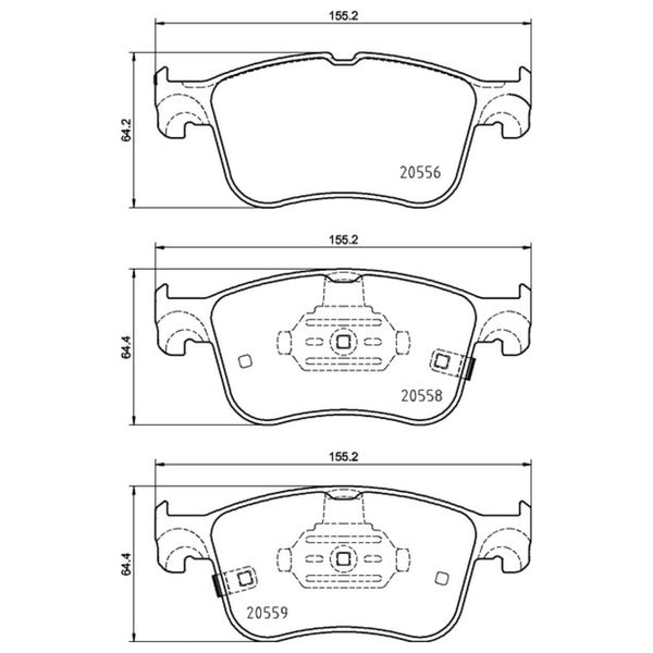 Balatas De Freno Delantera Para Ford Escape 2020-2022