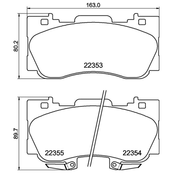 Balatas De Freno Delantera Para Ford Mustang 2015-2020