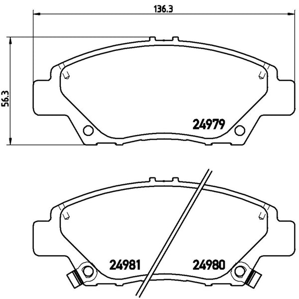 Balatas De Freno Delantera Para Honda Fit 2009-2020