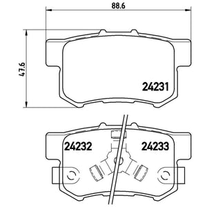 Balatas De Freno Trasera Para Honda Cr-V 2005-2011