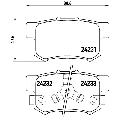 Balatas De Freno Trasera Para Honda Cr-V 2005-2011