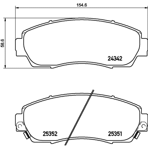 Balatas De Freno Delantera Para Honda Odyssey 2005-2017