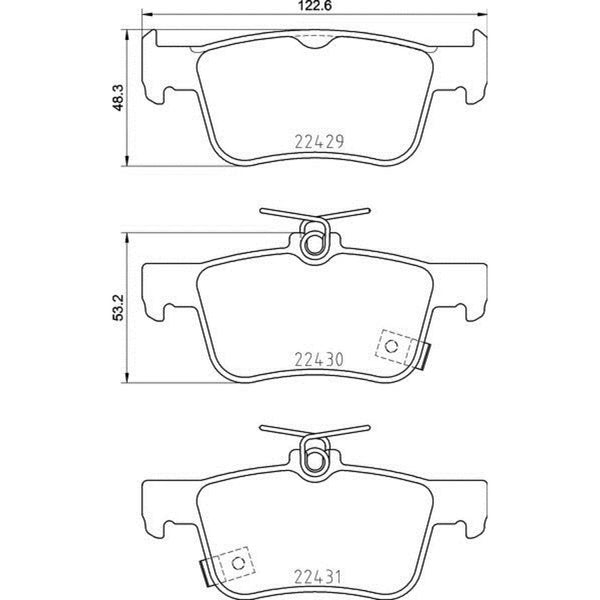 Balatas De Freno Delantera Para Honda Civic 2016-2021