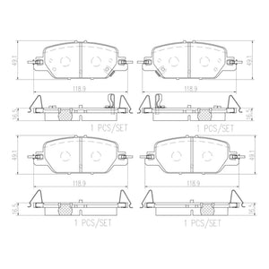 Balatas De Freno Trasera Para Honda Cr-V 2017-2021