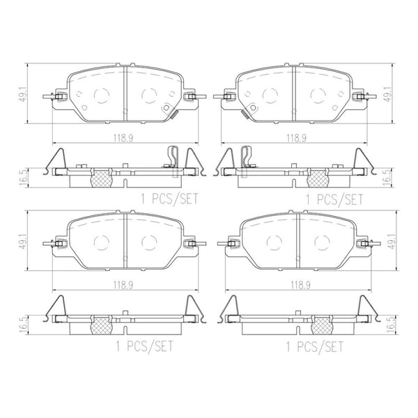 Balatas De Freno Trasera Para Honda Cr-V 2017-2021