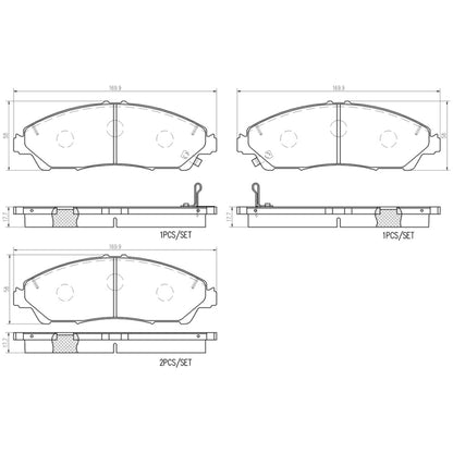 Balatas De Freno Delantera Para Acura Mdx 2014-2020